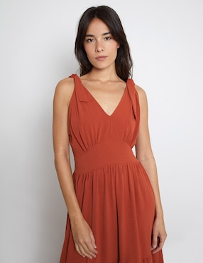Vestido largo de fiesta Trucco escote V