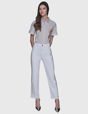 Jeans slim Karl Lagerfeld Paris corte cintura para mujer