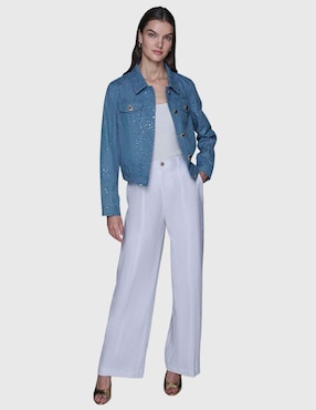 Chamarra denim Karl Lagerfeld Paris para mujer