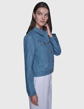 Chamarra denim Karl Lagerfeld Paris para mujer
