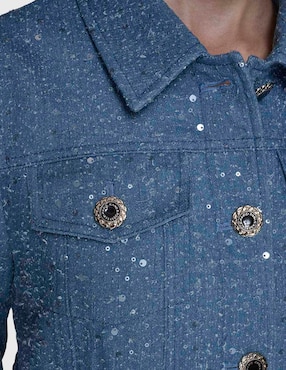 Chamarra denim Karl Lagerfeld Paris para mujer