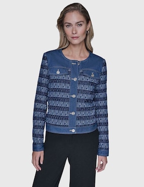 Chamarra denim Karl Lagerfeld Paris para mujer