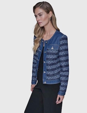 Chamarra denim Karl Lagerfeld Paris para mujer