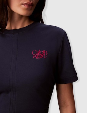 Playera manga corta Calvin Klein Jeans cuello redondo para mujer