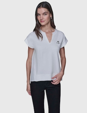 Blusa Karl Lagerfeld Paris manga corta para mujer