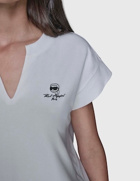Blusa Karl Lagerfeld Paris manga corta para mujer