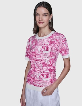 Blusa Karl Lagerfeld Paris manga corta para mujer