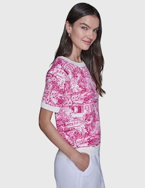 Blusa Karl Lagerfeld Paris manga corta para mujer