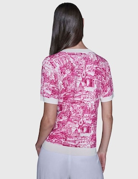 Blusa Karl Lagerfeld Paris manga corta para mujer