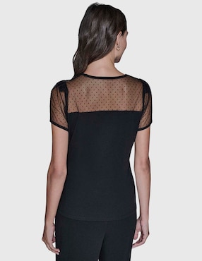 Blusa Karl Lagerfeld Paris manga corta para mujer