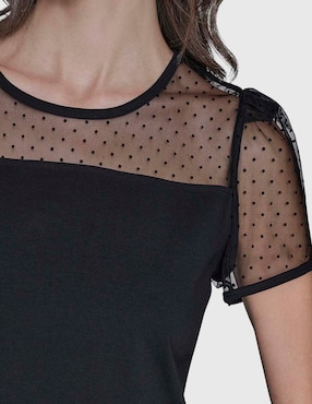 Blusa Karl Lagerfeld Paris manga corta para mujer