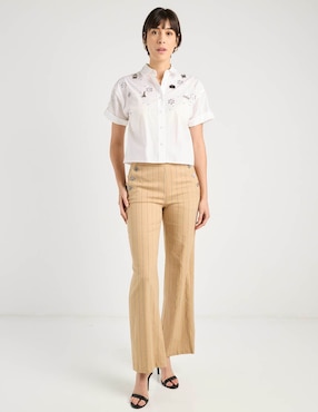 Pantalón Karl Lagerfeld Paris amplio para mujer
