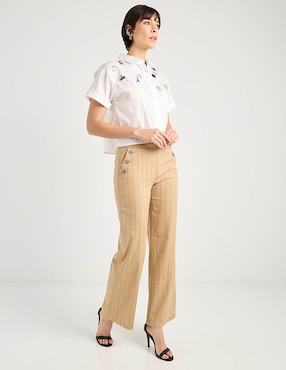 Pantalón Karl Lagerfeld Paris amplio para mujer