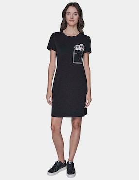 Vestido corto casual Karl Lagerfeld Paris para mujer