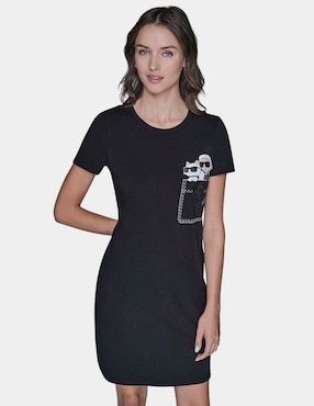 Vestido corto casual Karl Lagerfeld Paris para mujer