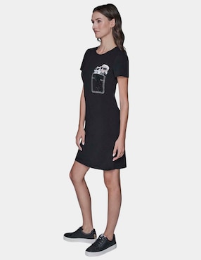 Vestido corto casual Karl Lagerfeld Paris para mujer
