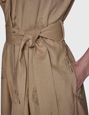 Vestido midi formal Karl Lagerfeld Paris para mujer