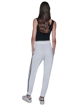 Pants slim Karl Lagerfeld Paris con agujeta para mujer