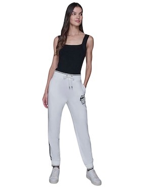 Pants slim Karl Lagerfeld Paris con agujeta para mujer