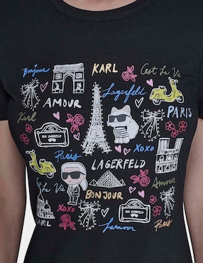Vestido corto casual Karl Lagerfeld Paris para mujer