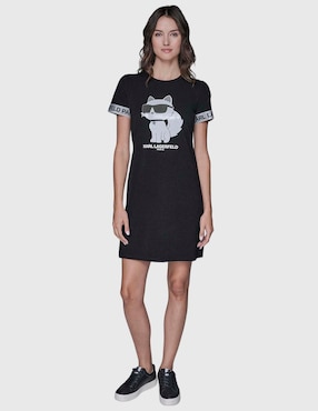 Vestido corto casual Karl Lagerfeld Paris para mujer