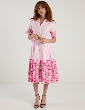 Vestido midi casual Karl Lagerfeld Paris para mujer