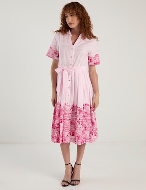 Vestido midi casual Karl Lagerfeld Paris para mujer