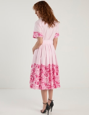 Vestido midi casual Karl Lagerfeld Paris para mujer