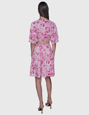 Vestido corto casual Karl Lagerfeld Paris para mujer