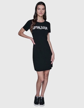 Vestido corto casual Karl Lagerfeld Paris para mujer