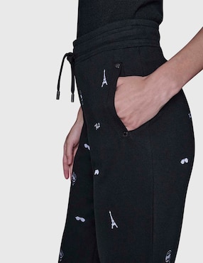 Pants slim Karl Lagerfeld Paris con agujeta para mujer