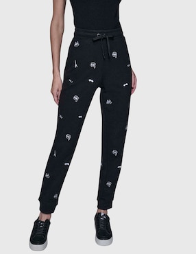 Pants slim Karl Lagerfeld Paris con agujeta para mujer