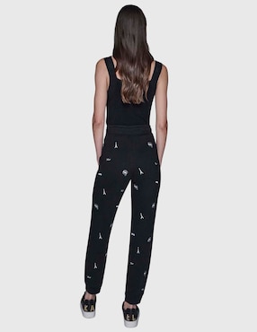 Pants slim Karl Lagerfeld Paris con agujeta para mujer