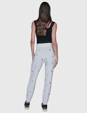Pants slim Karl Lagerfeld Paris con agujeta para mujer