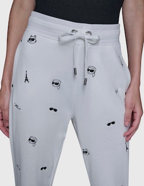 Pants slim Karl Lagerfeld Paris con agujeta para mujer