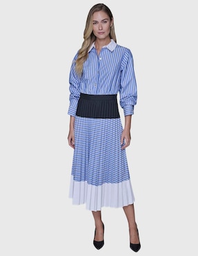 Vestido crop casual Karl Lagerfeld Paris para mujer