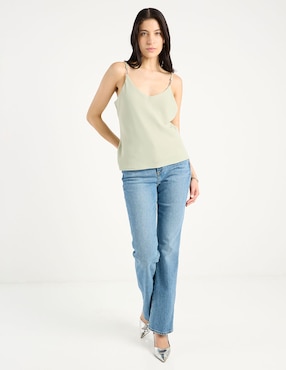 Jeans straight a la cintura Guess para mujer