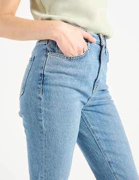 Jeans straight a la cintura Guess para mujer