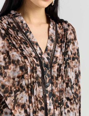 Blusa Guess manga larga para mujer