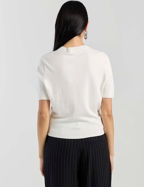 Playera manga corta Guess cuello redondo para mujer