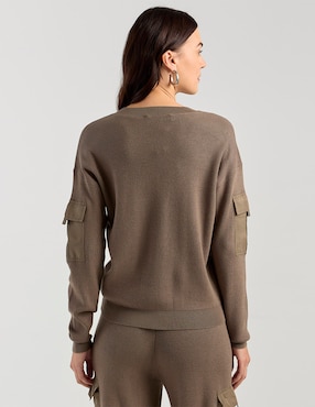 Suéter Dkny cuello V para mujer