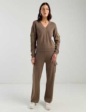 Suéter Dkny cuello V para mujer
