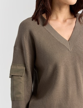 Suéter Dkny cuello V para mujer