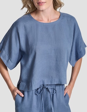 Blusa Dkny manga al codo para mujer