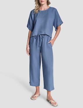 Blusa Dkny manga al codo para mujer