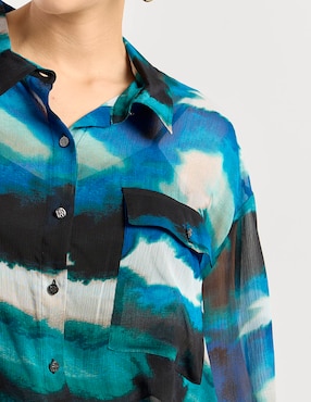 Blusa Dkny manga larga para mujer