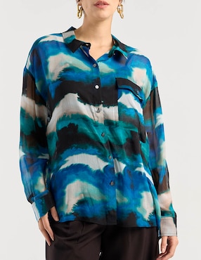 Blusa Dkny manga larga para mujer