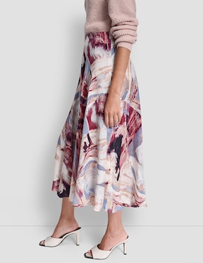 Falda midi Dkny a la cintura