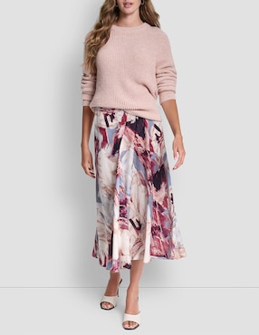 Falda midi Dkny a la cintura
