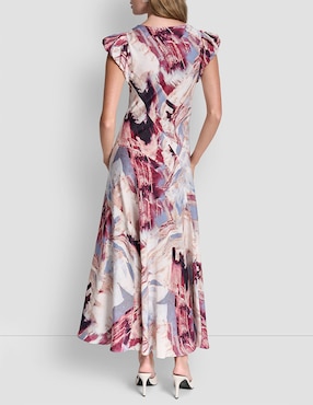 Vestido crop de fiesta DKNY escote V